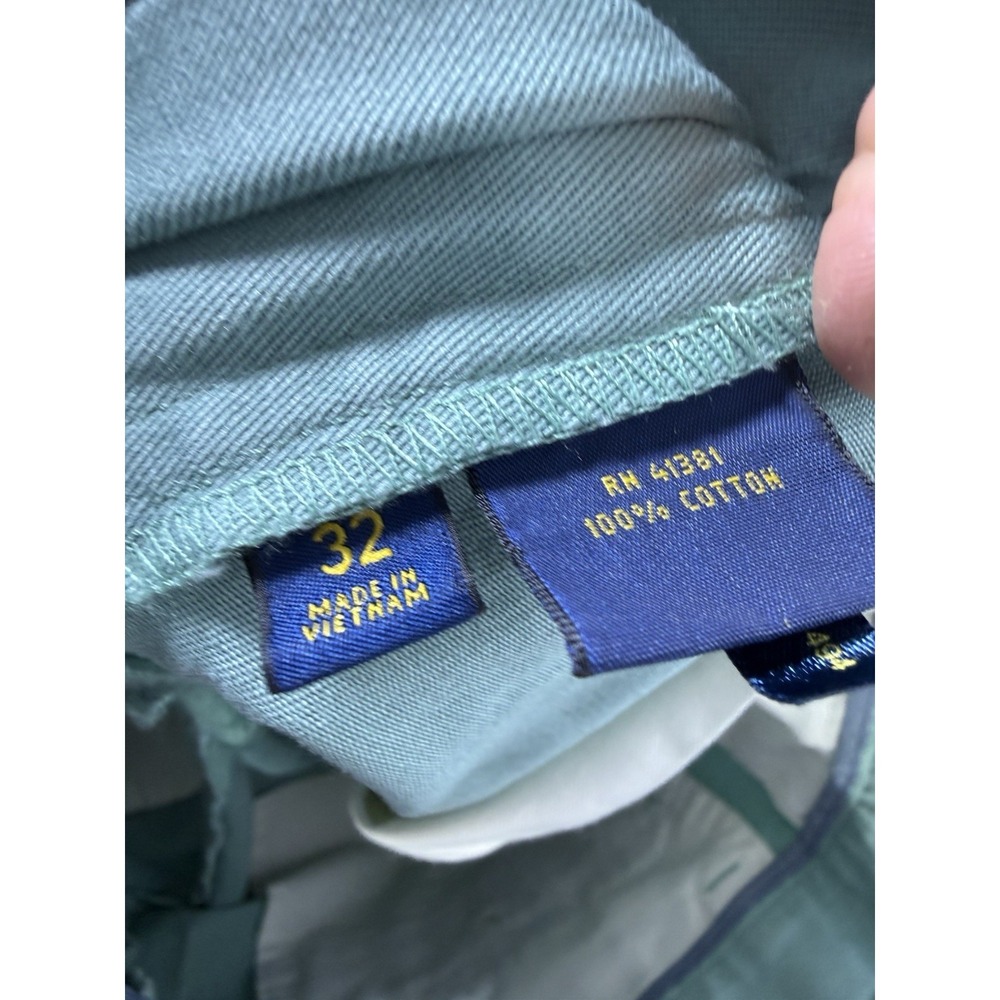 NWT Polo Ralph Lauren Shorts Men 32 Classic Fit 9" Chino Green Flat Front Preppy - Picture 4 of 7